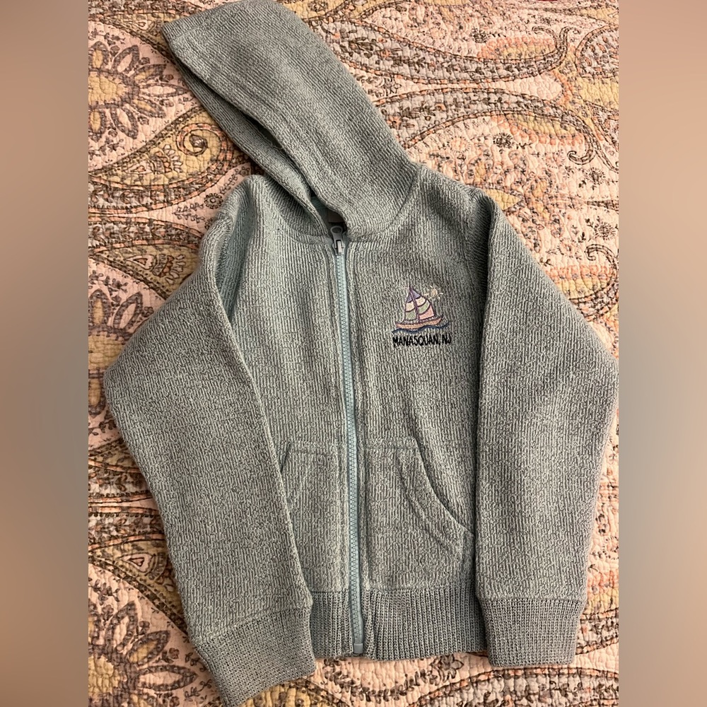 Manasquan NJ Zip Up Hooded Sweatshirt